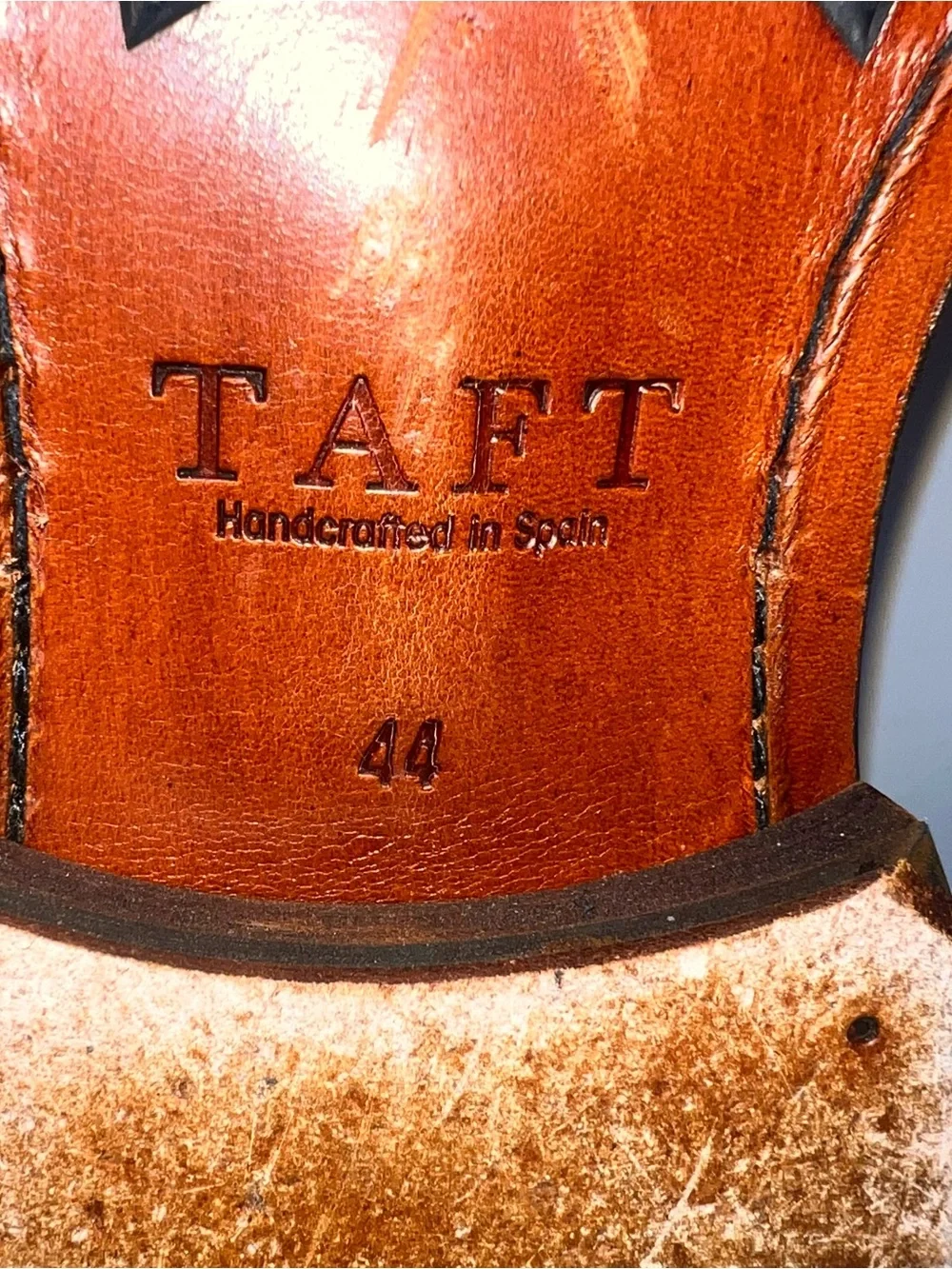 Taft Tan Woven Leather Chukka Lace-Up Boots